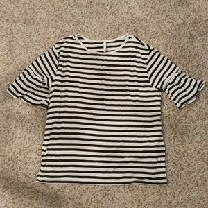 Z Supply Tops - Z Supply Ruffle Sleeve Stripe Tee Z Supply Tops - Z Supply Ruffle Sleeve Stripe Tee